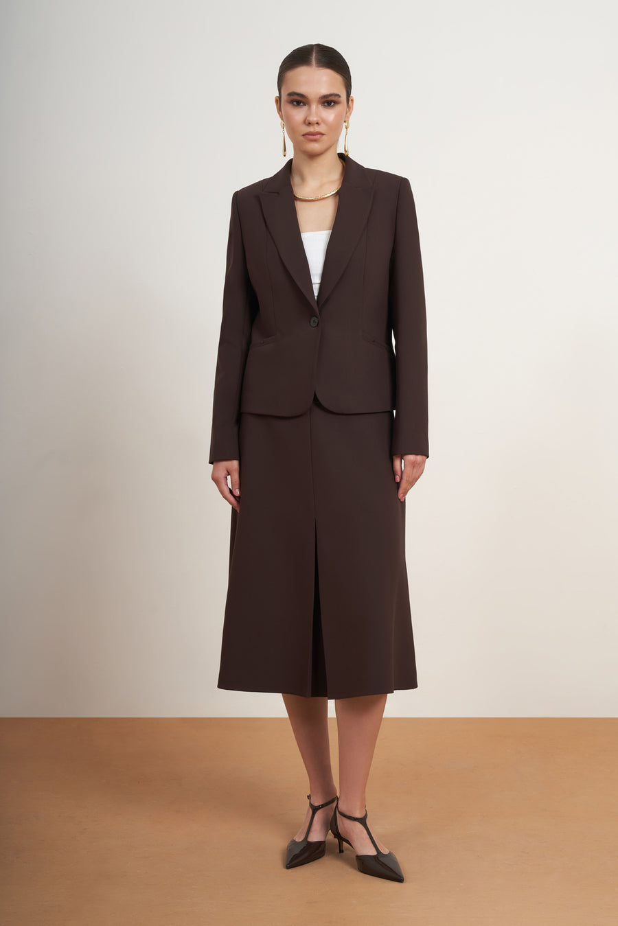 Classic Blazer Skirt Set