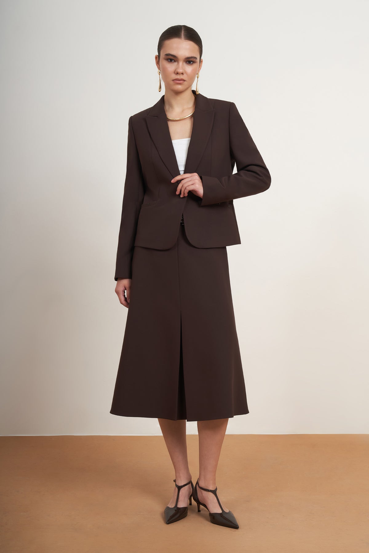 Classic Blazer Skirt Set
