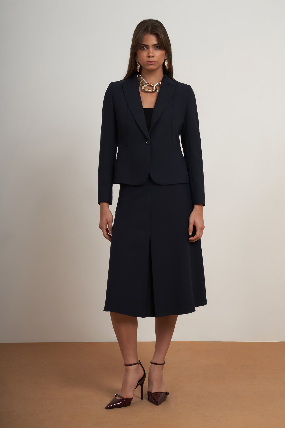 Classic Blazer Skirt Set