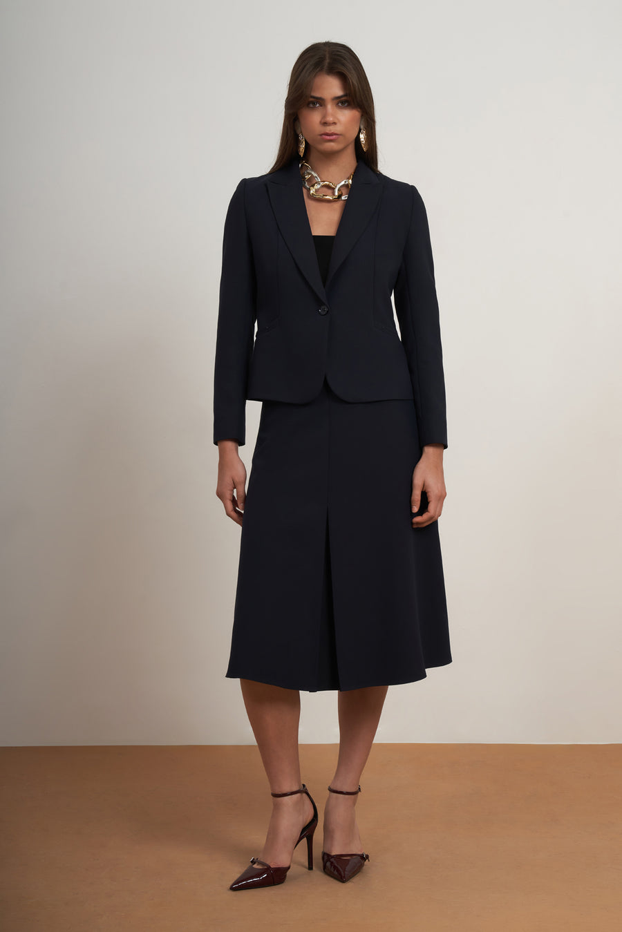 Classic Blazer Skirt Set