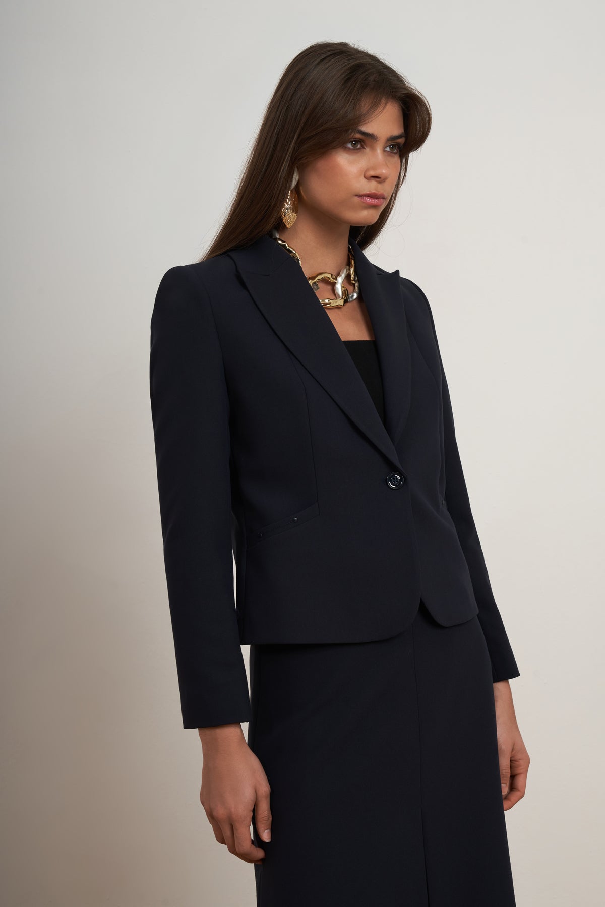 Classic Blazer Skirt Set