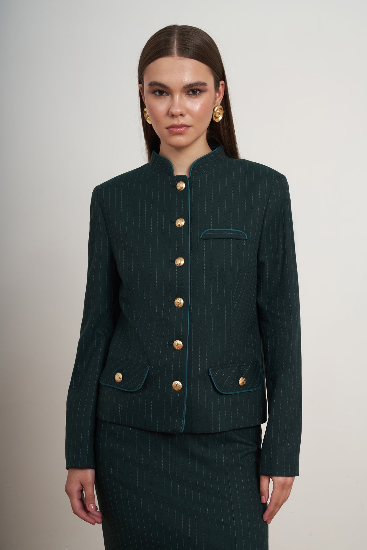 Heritage Pinstripe Skirt Set
