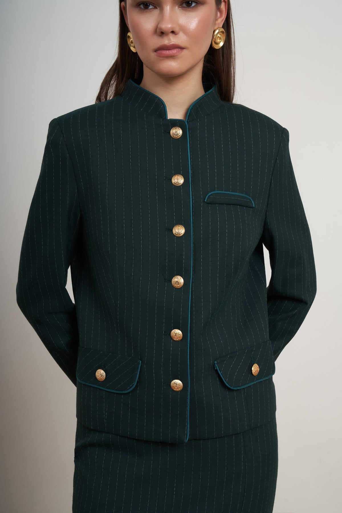 Heritage Pinstripe Skirt Set