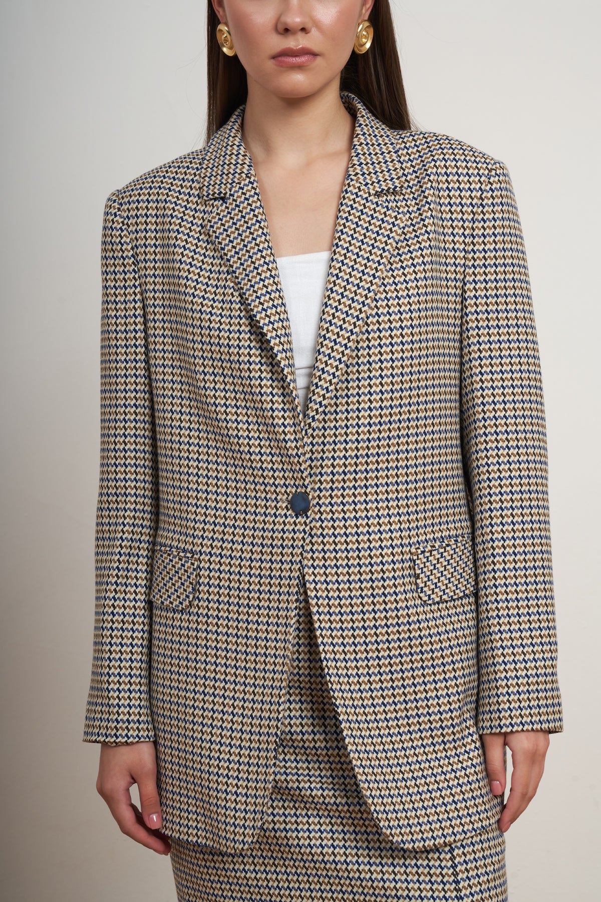 Heritage Check Blazer & Skirt Set