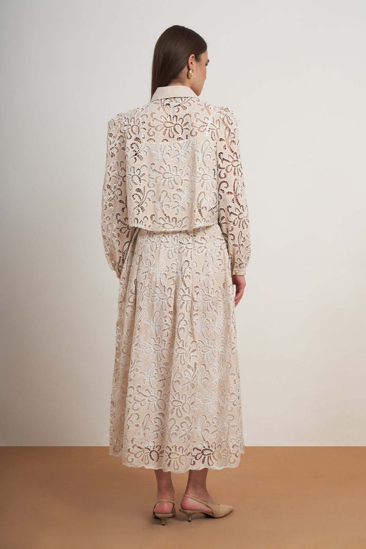 The Amara Lace Shirt Dress