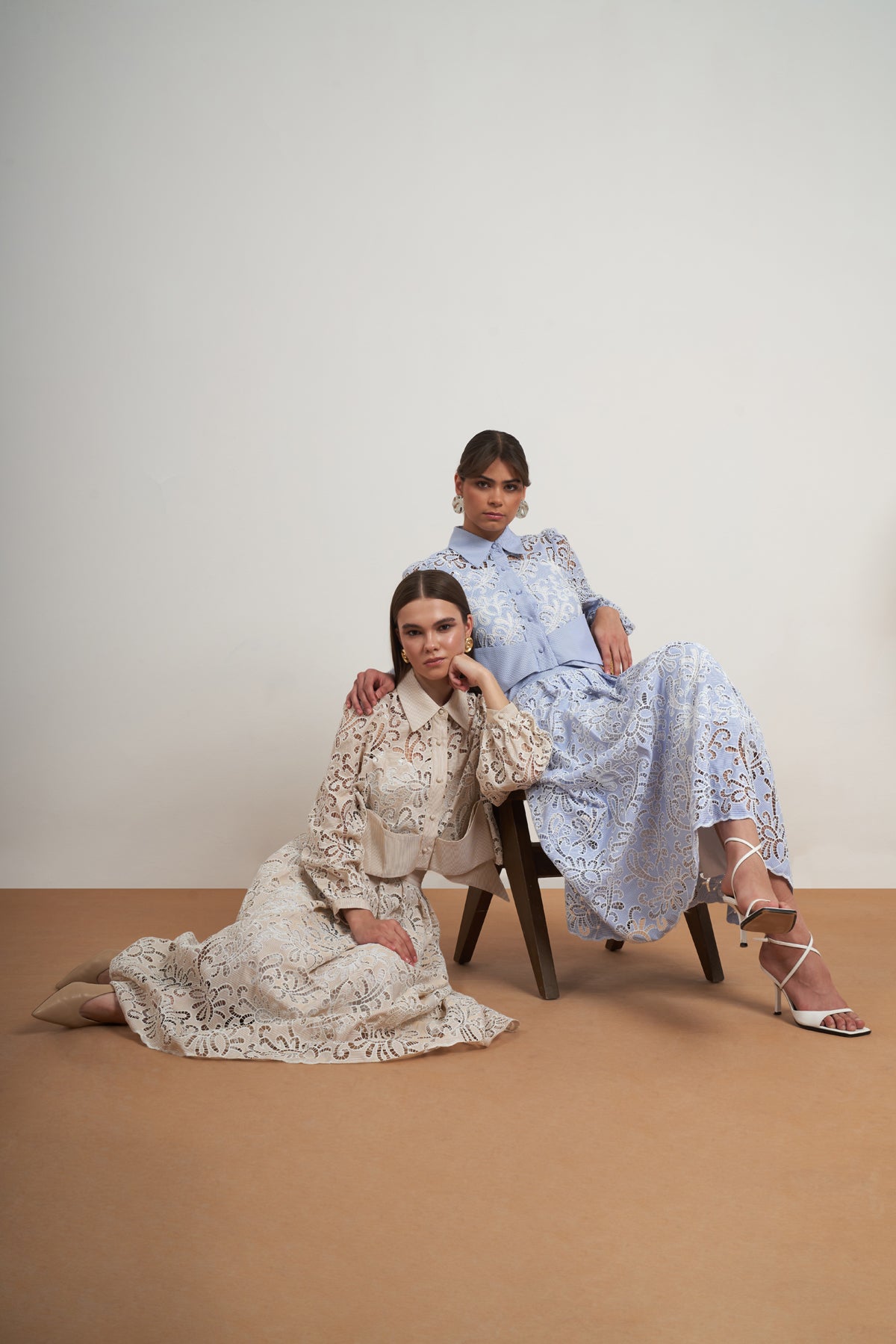 The Amara Lace Shirt Dress