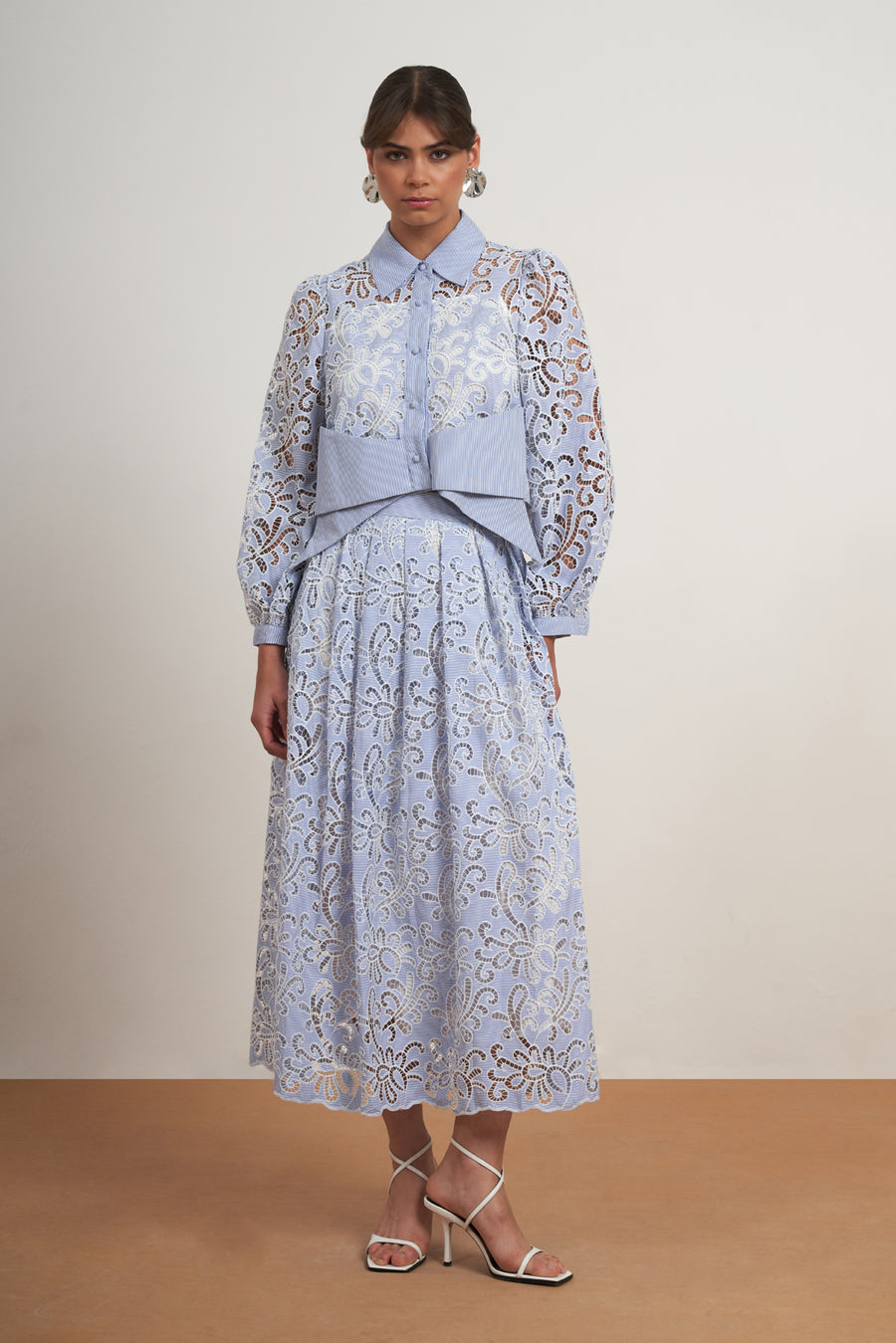The Amara Lace Shirt Dress
