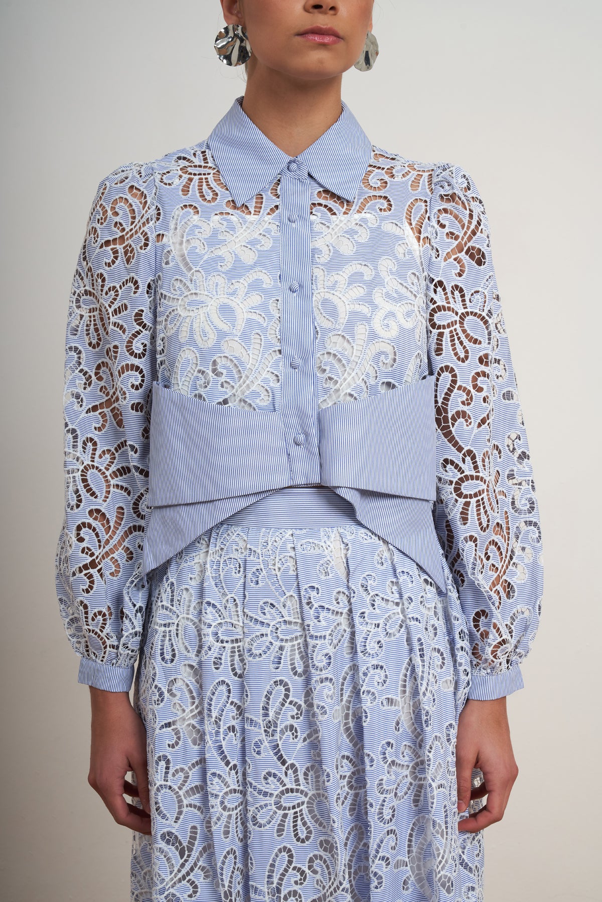The Amara Lace Shirt Dress