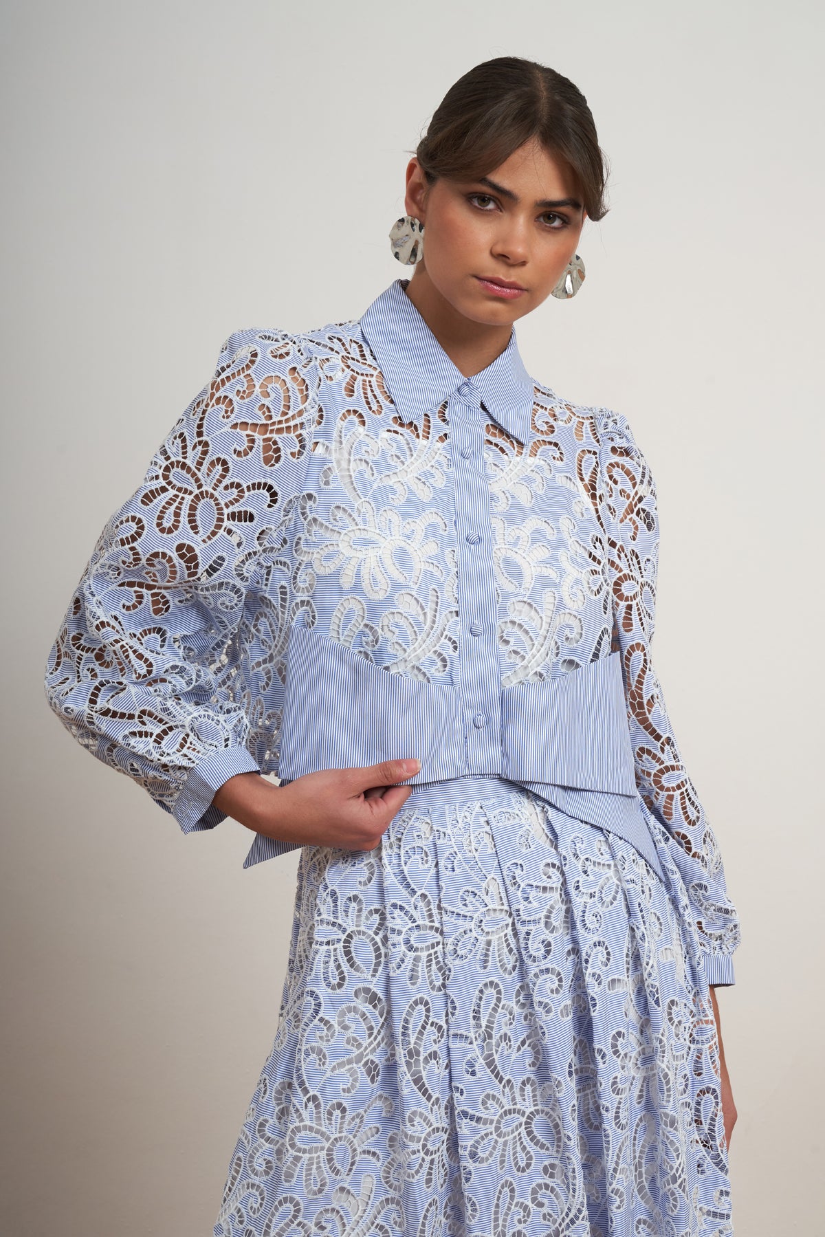 The Amara Lace Shirt Dress