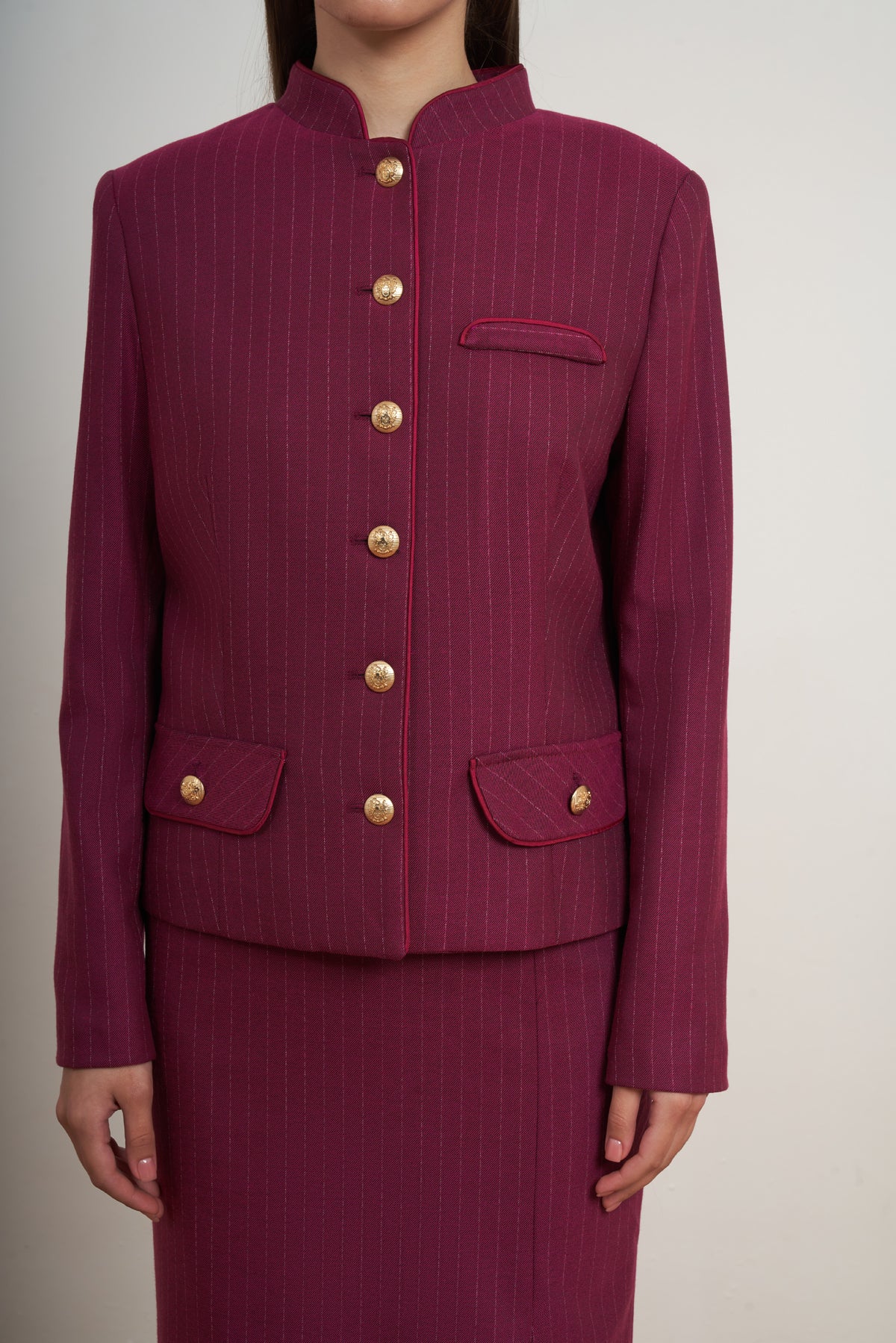 Heritage Pinstripe Skirt Set