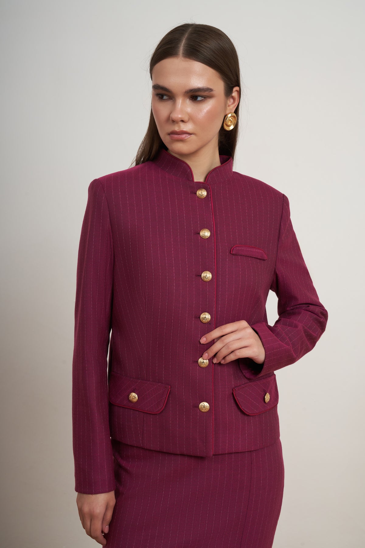 Heritage Pinstripe Skirt Set