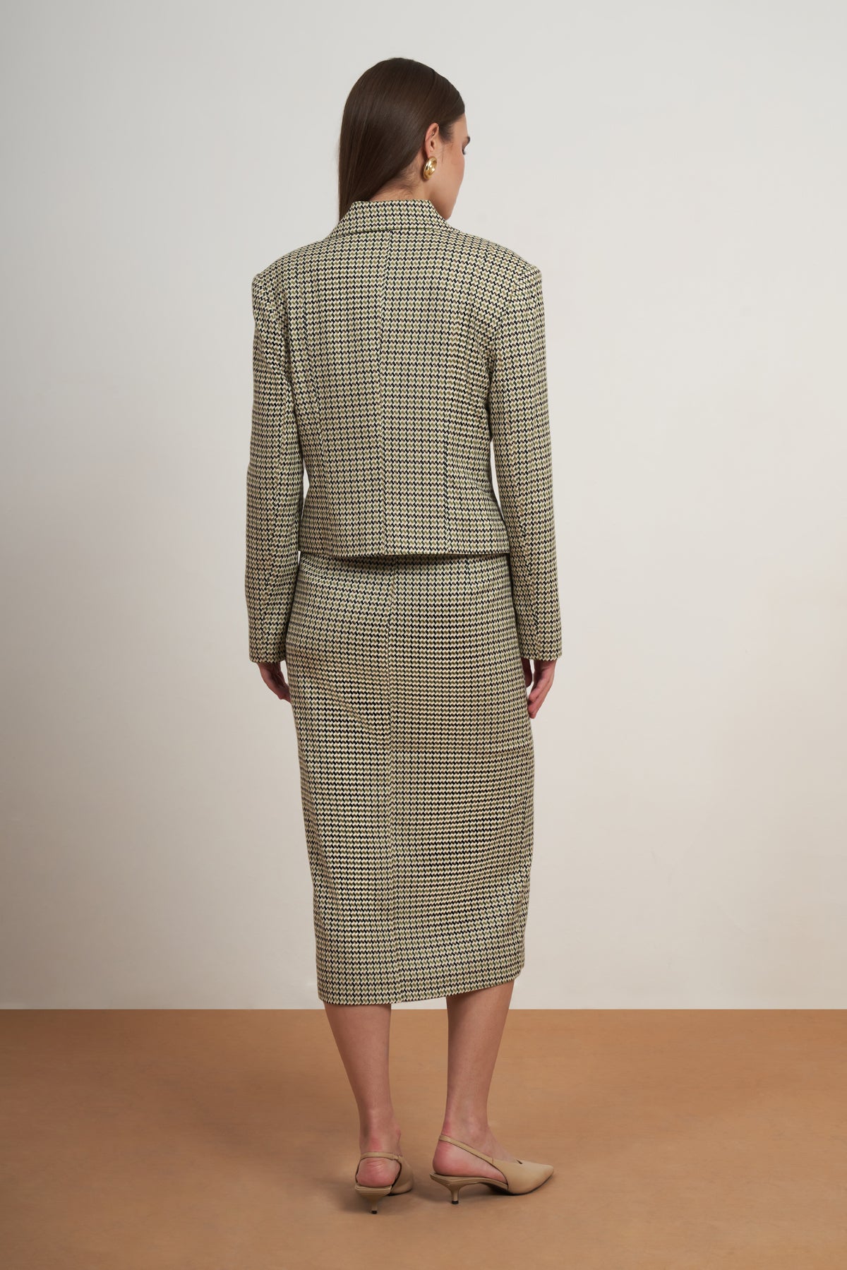 The Alessia Houndstooth Skirt Set