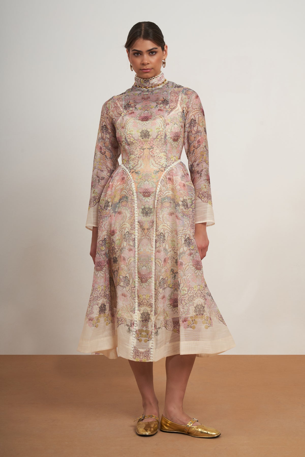 Heritage Floral Midi Dress