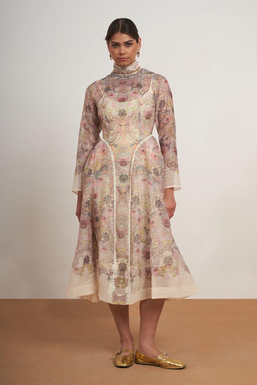 Heritage Floral Midi Dress