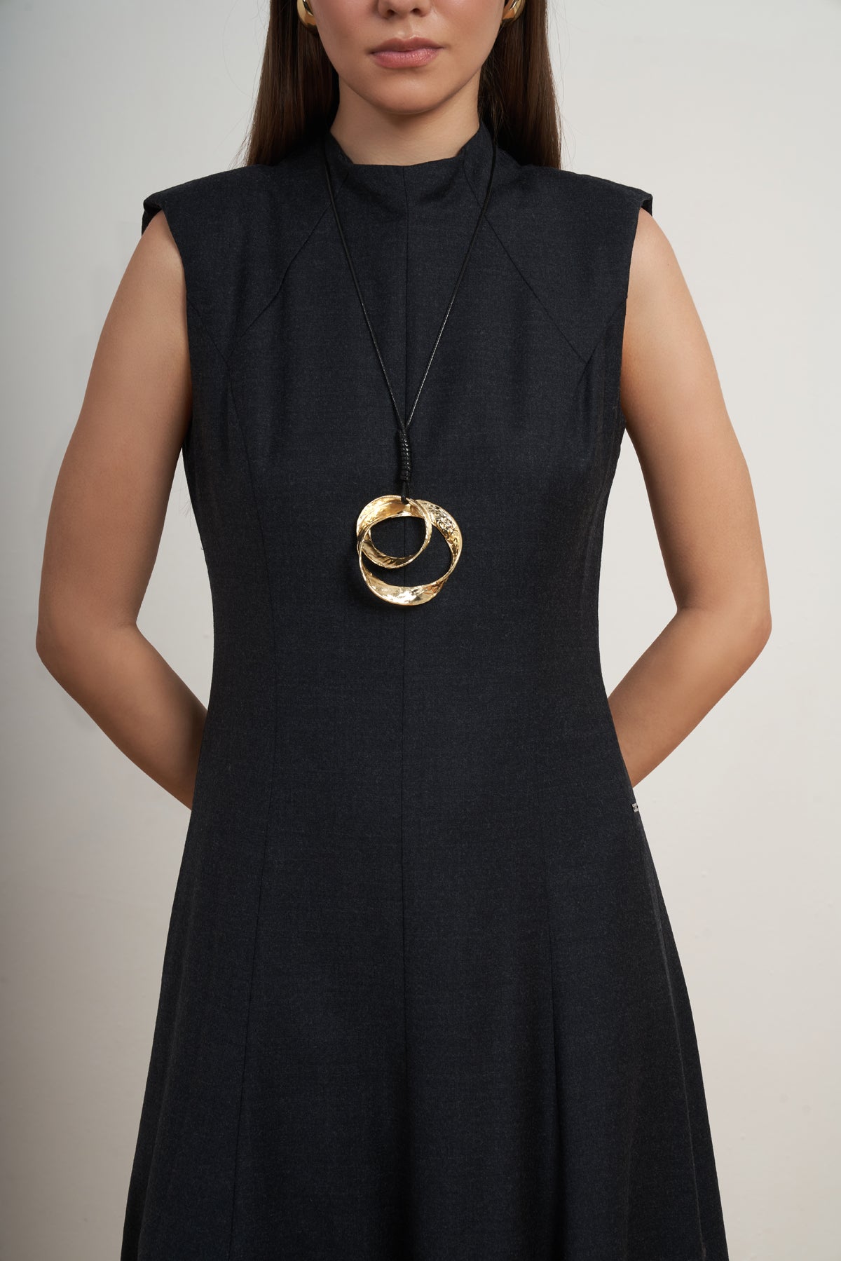 Sculpted A-Line Maxi Dress
