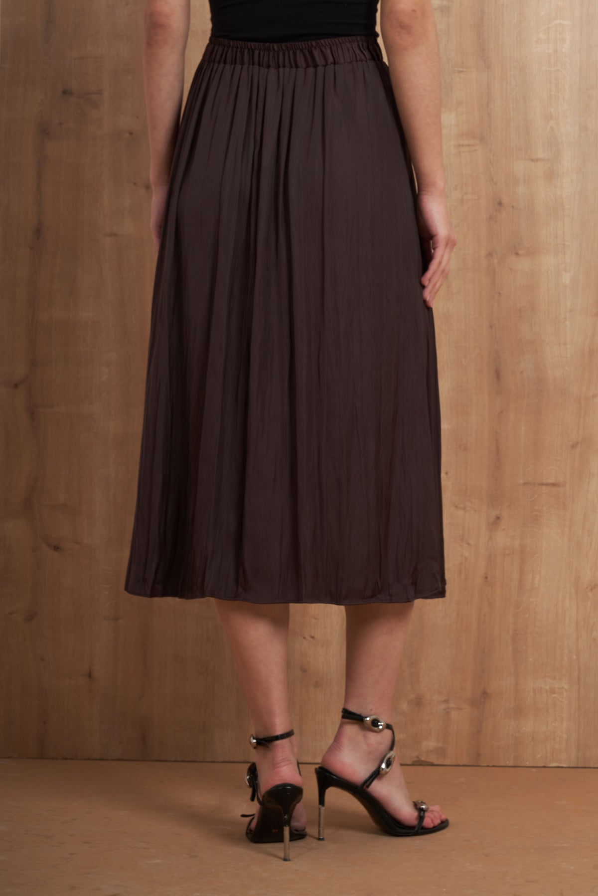 Pleated Midi Skirt