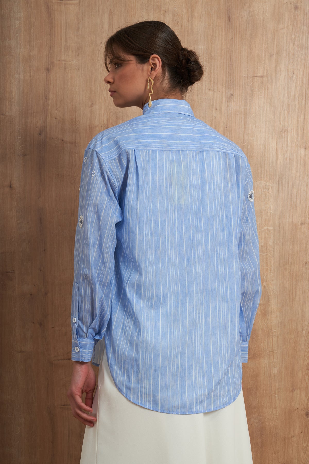 Embellished Stripe Shirt