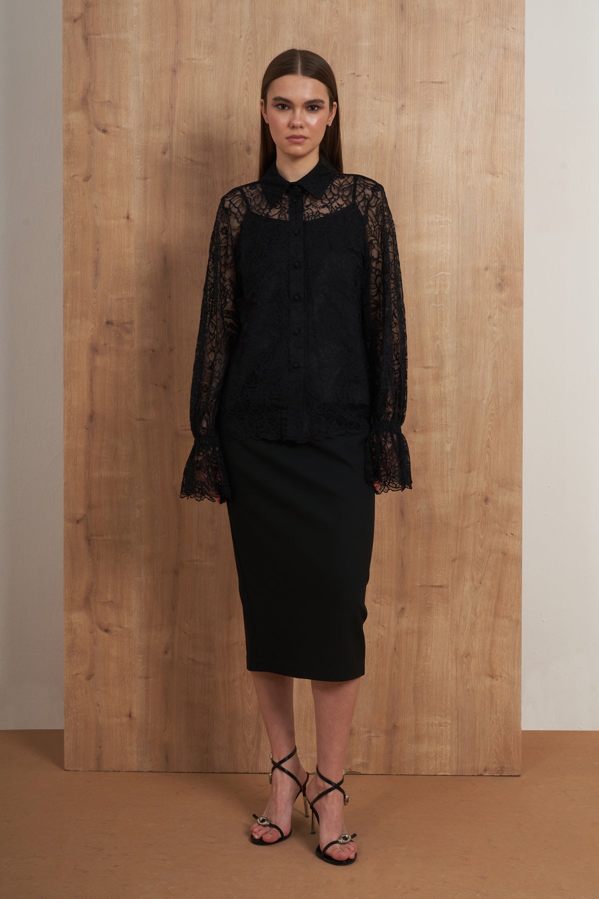 Black Lace Blouse