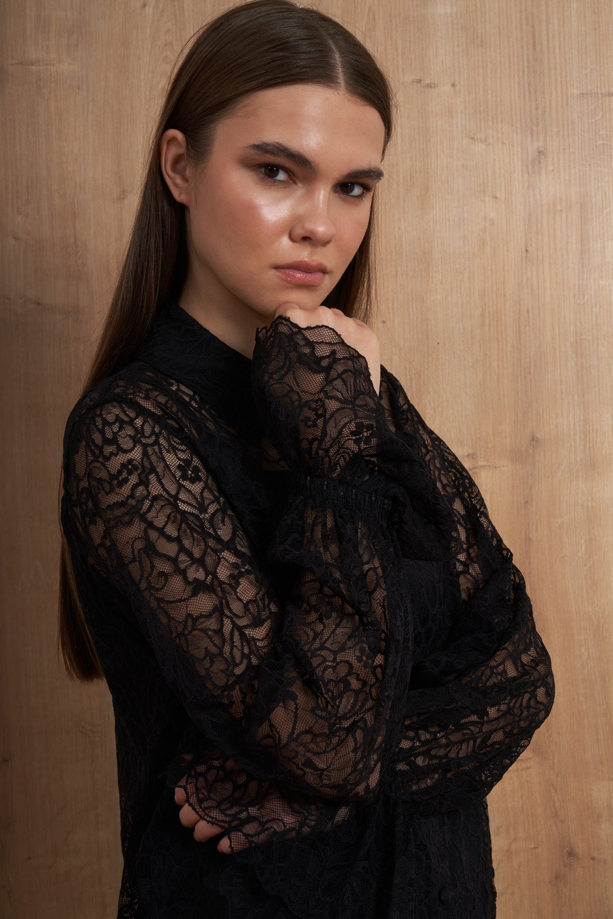 Black Lace Blouse