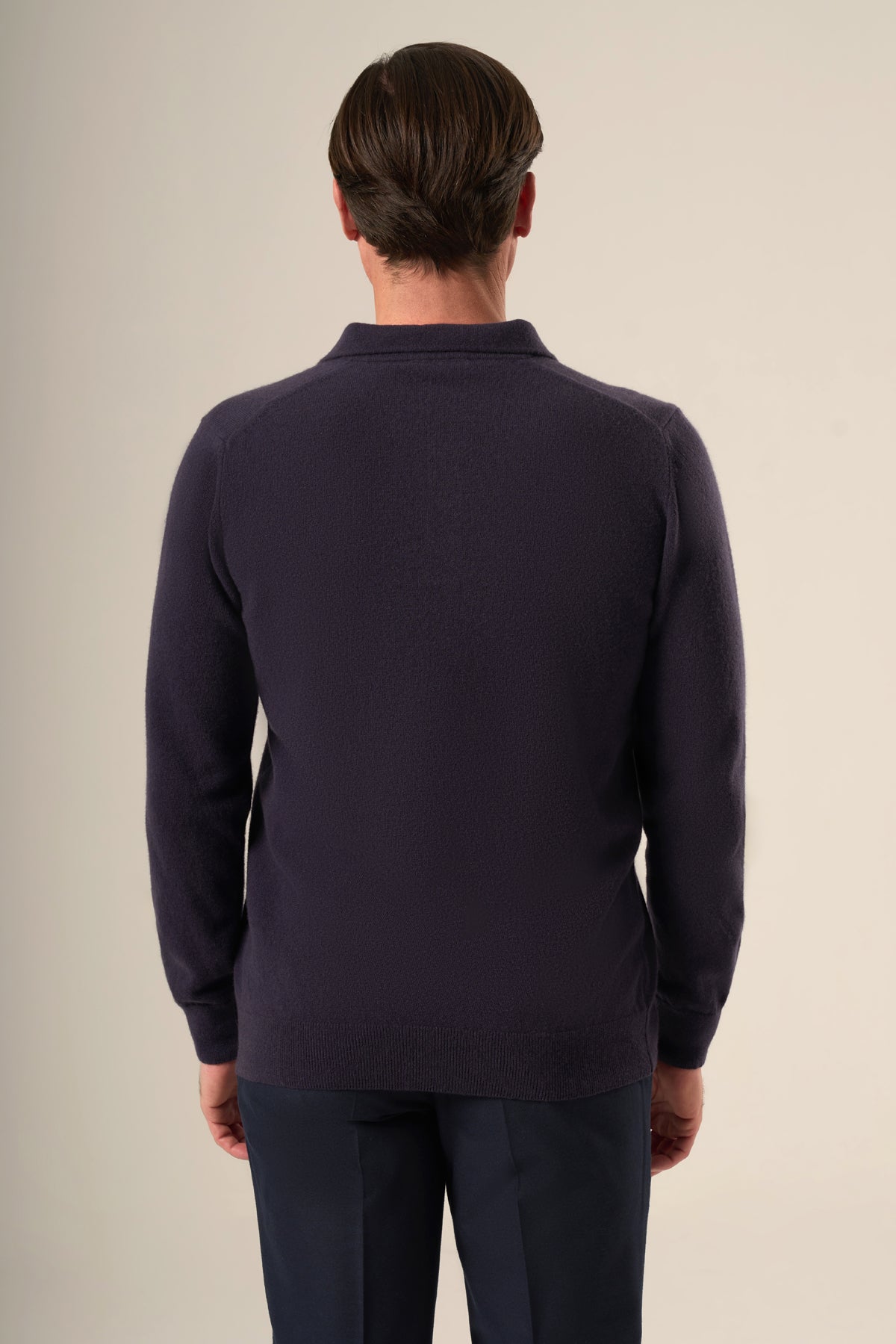 Wool-Cashmere Polo Sweater