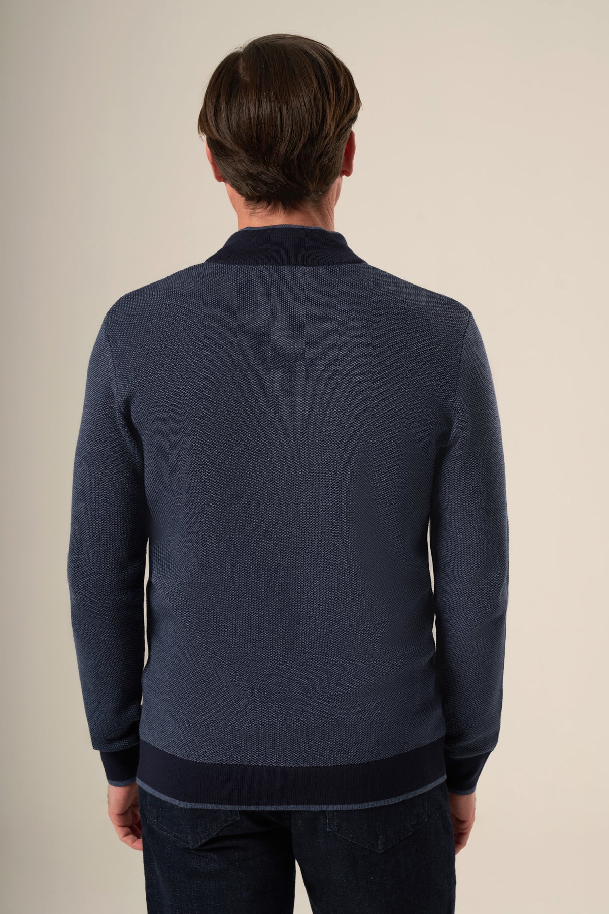 Half Zip Contrast Zip Sweater