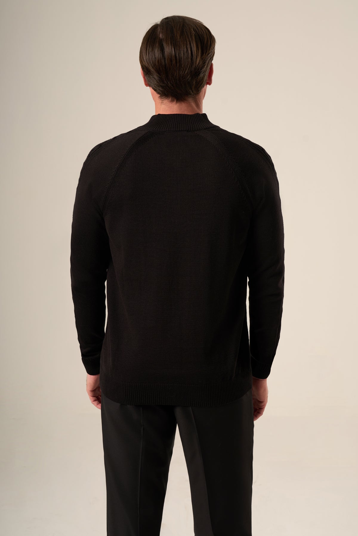 Mock Neck Sweater Half Zip