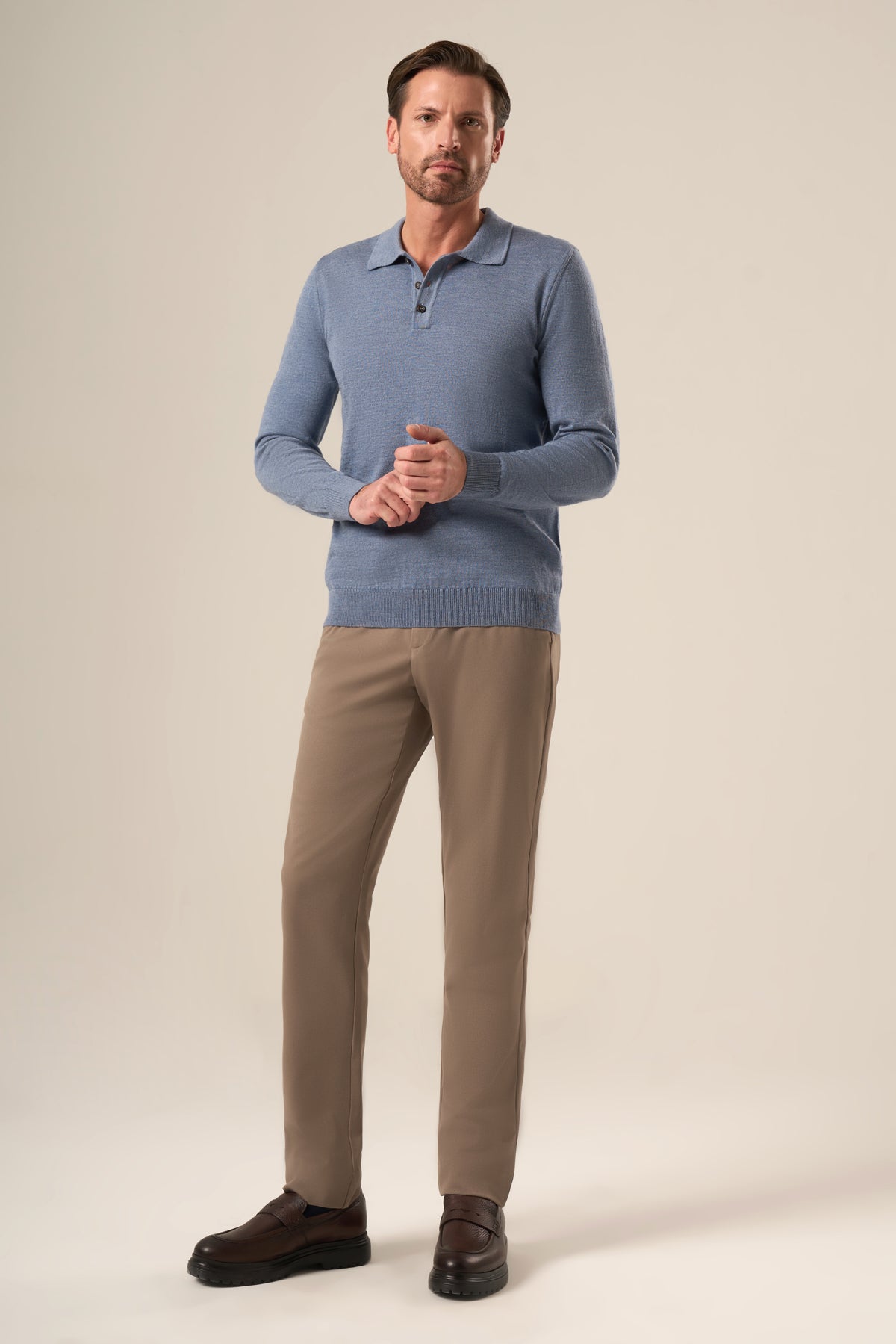 Men’s Wool Polo Sweater