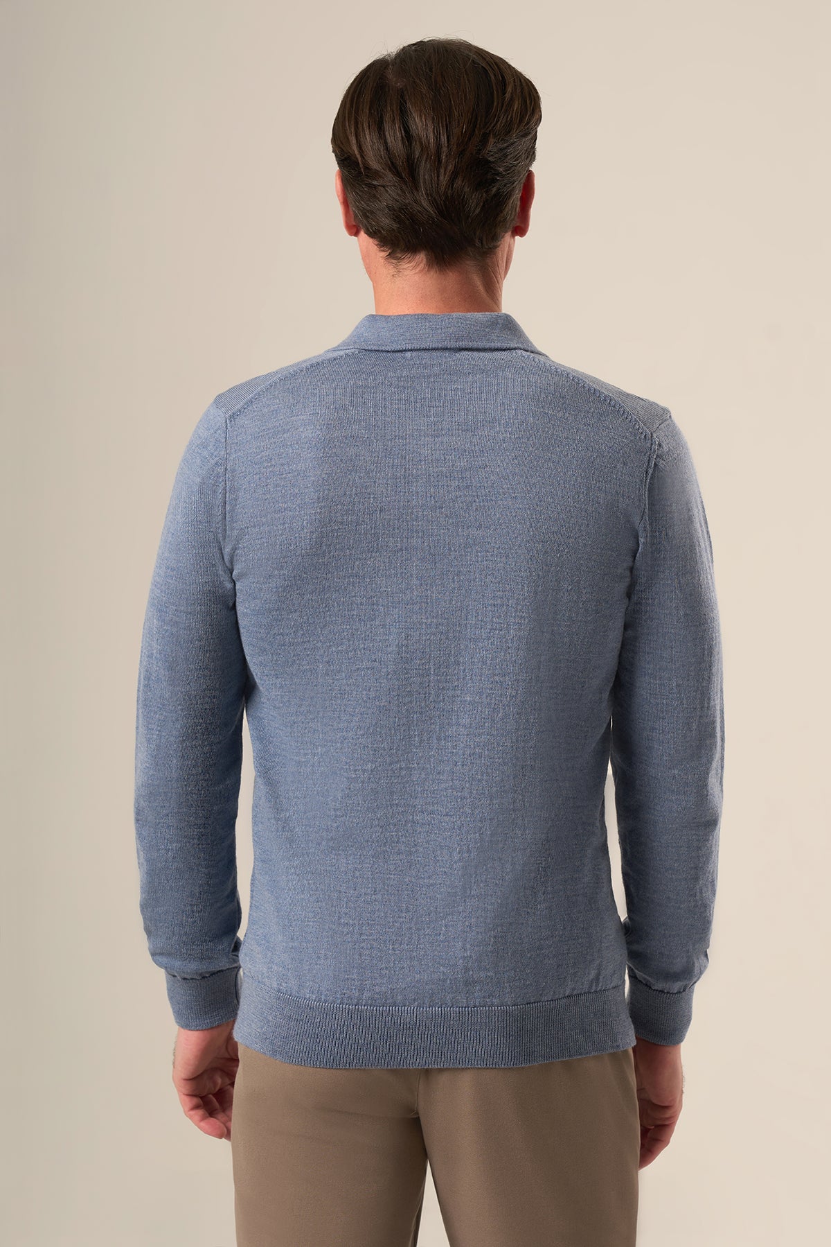 Men’s Wool Polo Sweater