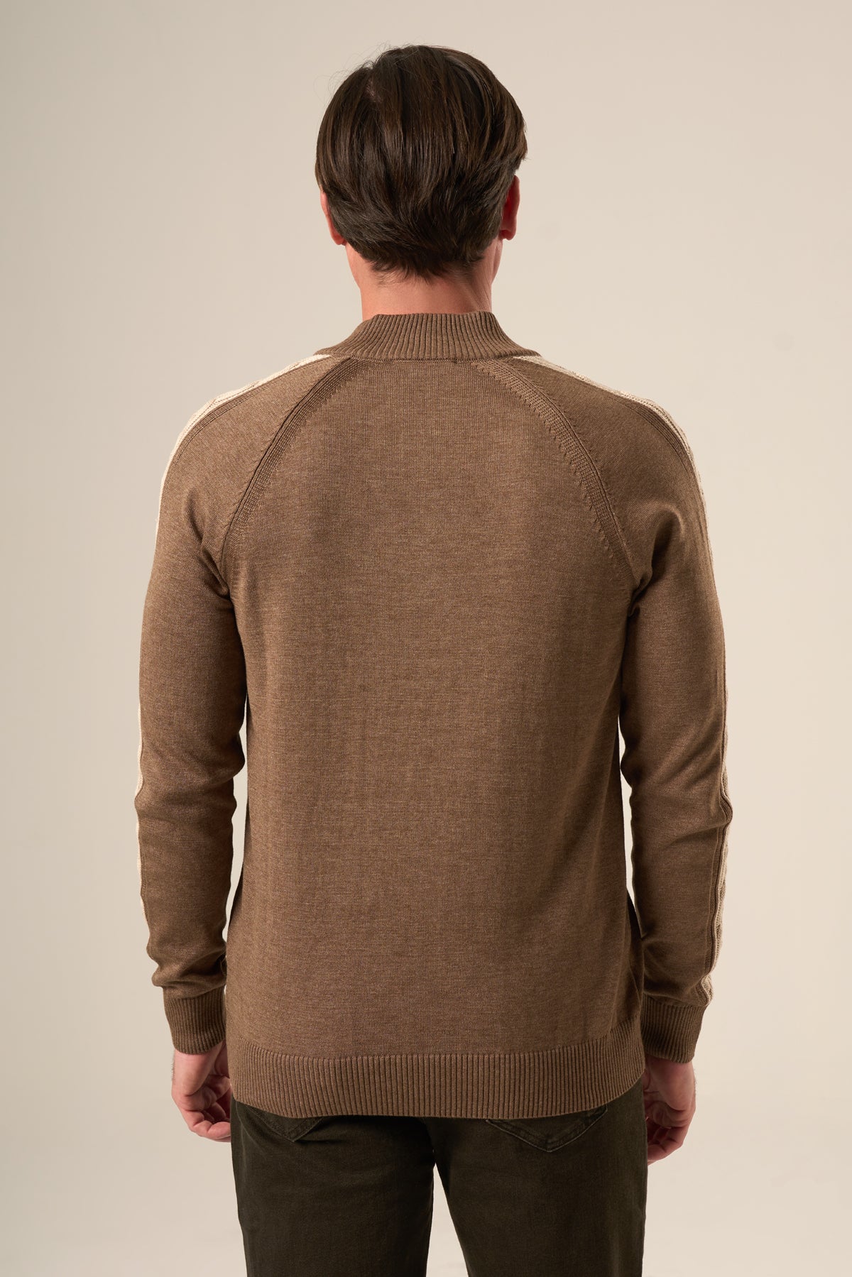 Mock Neck Sweater Half Zip