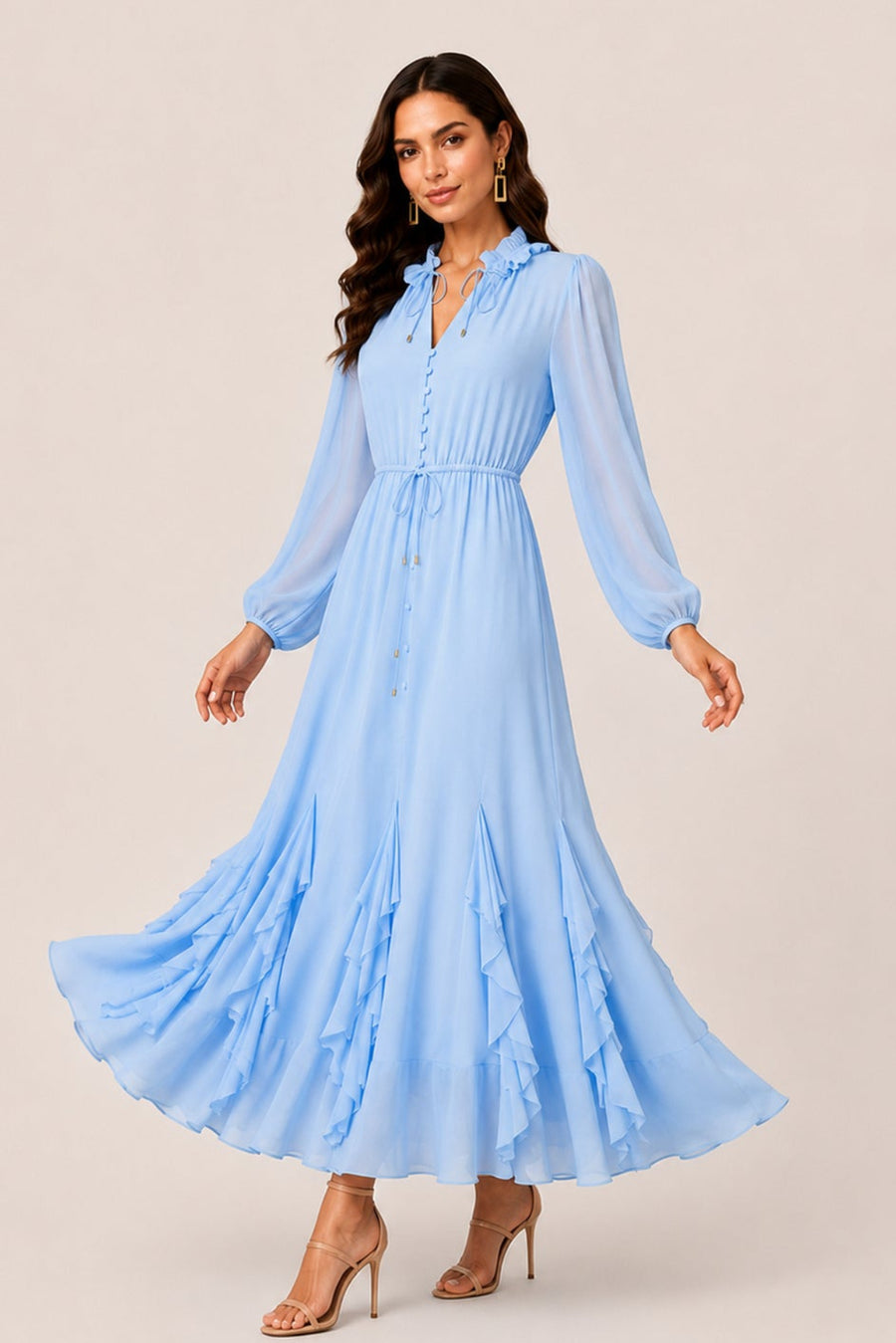 Ruffle Maxi Dress